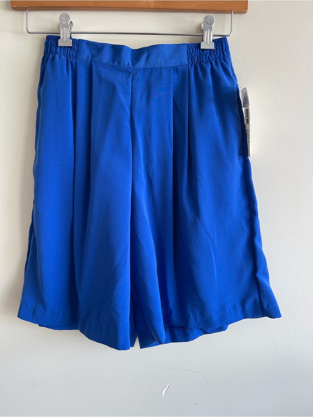 Koret Petite Electric Blue Elastic Waist Shorts